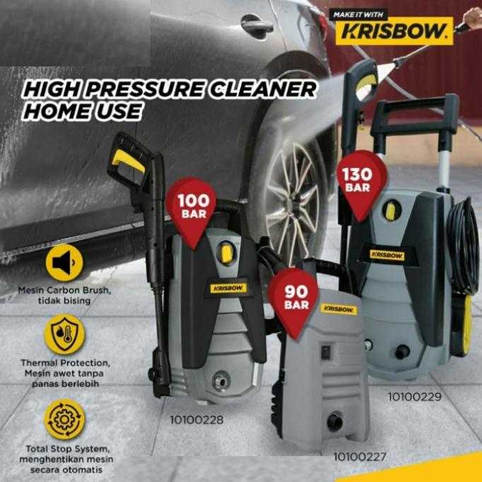 Jual Mesin Cuci Steam Mobil Motor Krisbow High Pressure 100 Bar