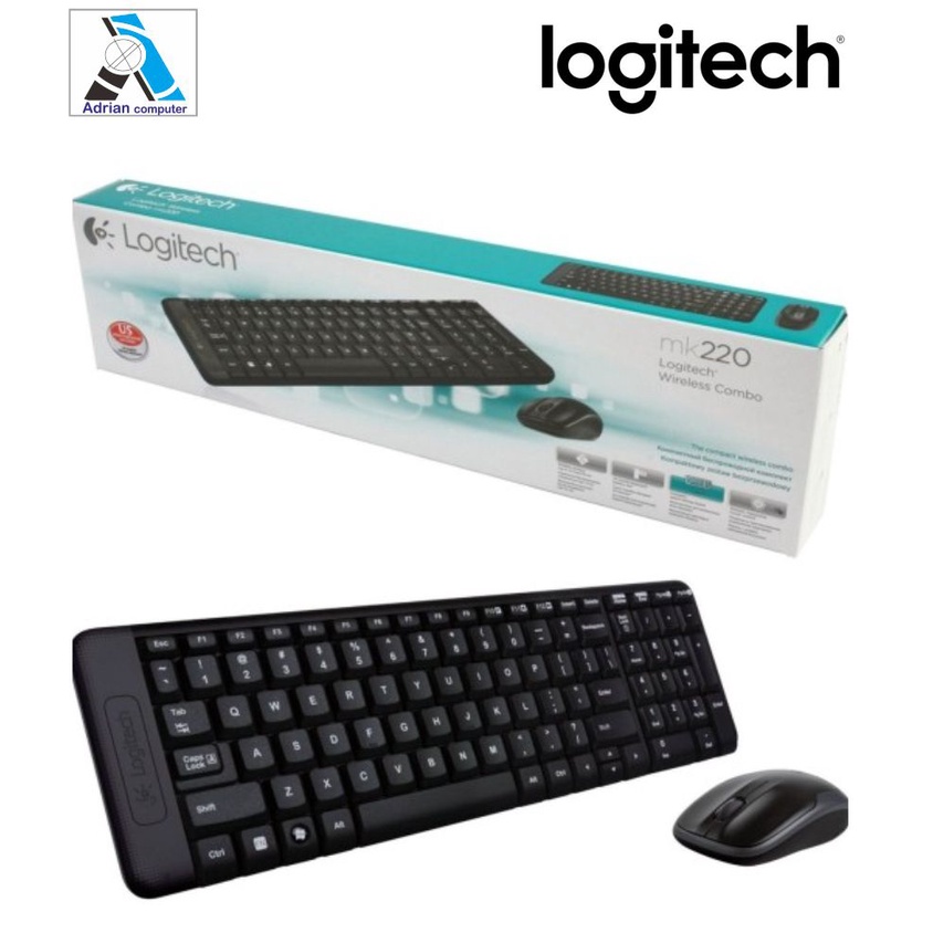 Jual Logitech MK220 Keyboard Mouse Wireless Original Shopee Indonesia