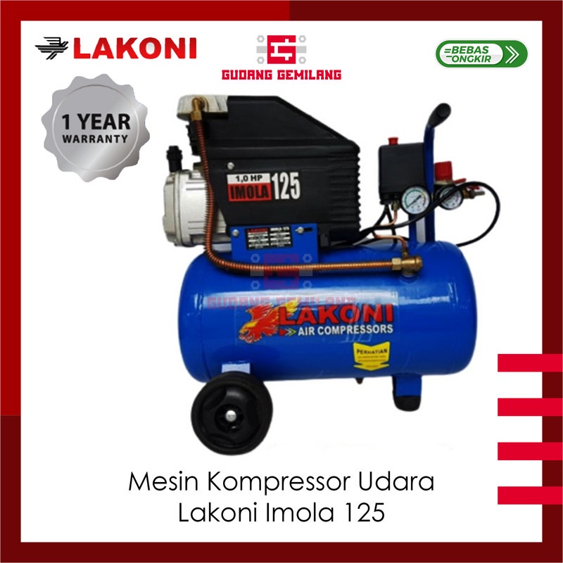 Jual Mesin Kompresor Listrik Udara Compressor Air 25 Liter Lakoni Imola