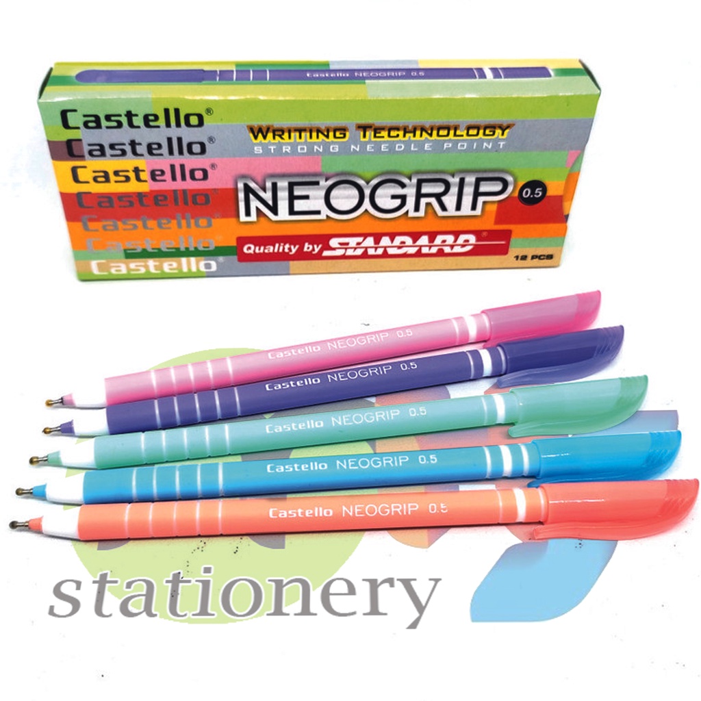 Jual Standard Bolpoin Pulpen Ballpoint Semi Gel Pen Pena Castello