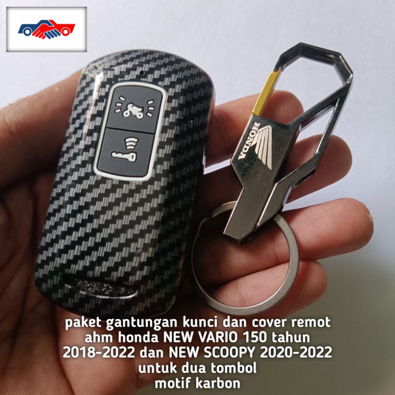 Jual Paket Gantungan Kunci Dan Cover Remot NEW VARIO 150 2018 2022 NEW