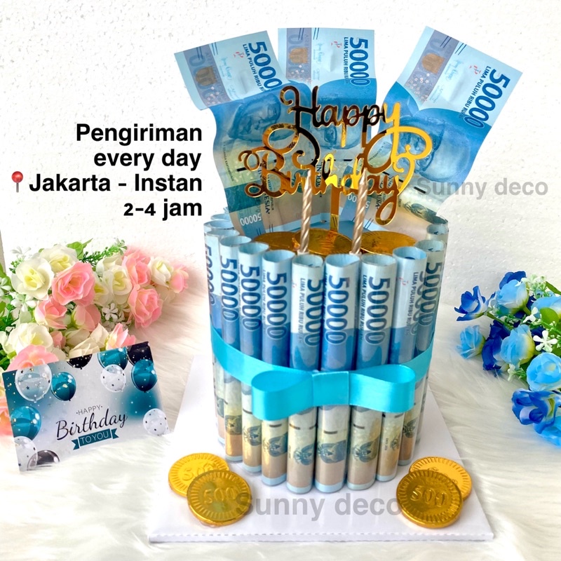 Jual READY Money Cake Kue Uang Kue Ulang Tahun Money Birthday