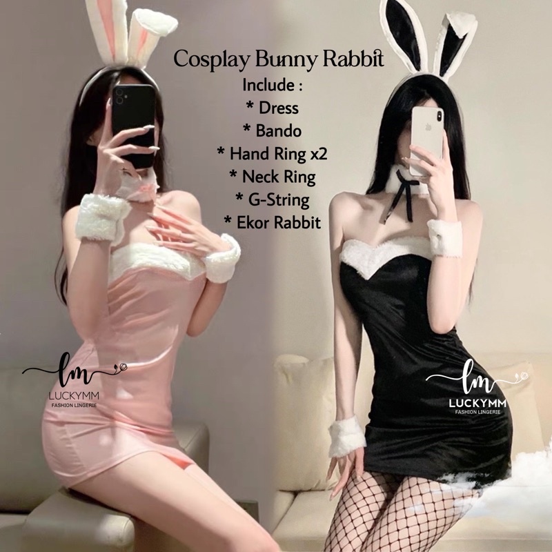 Jual Sexy Lingerie Costume Bunny Rabbit Baju Sexy Kostum Wanita