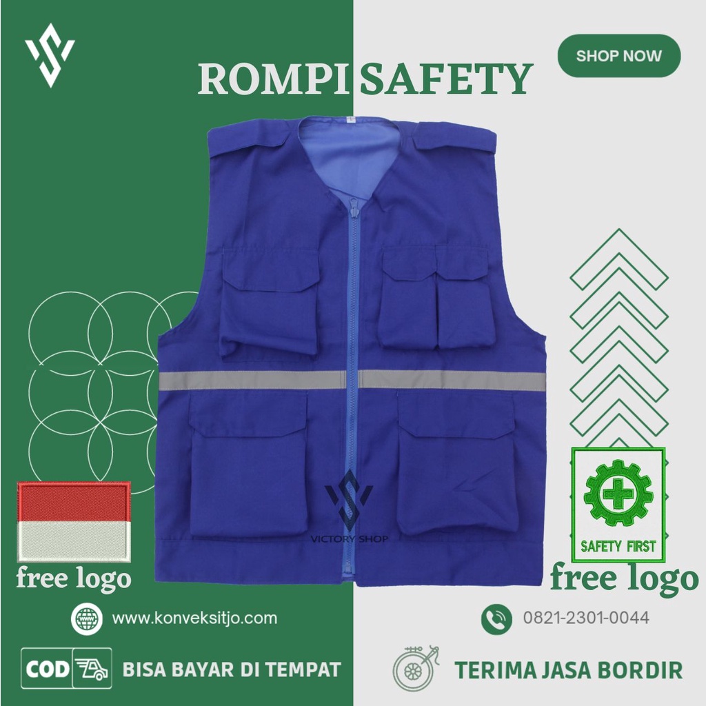 Jual Rompi Proyek Rompi Safety Rompi Tambang Rompi Kain Rompi