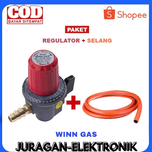 Jual Paket Regulator Winn Gas Dan Selang Tekanan Tinggi Shopee Indonesia