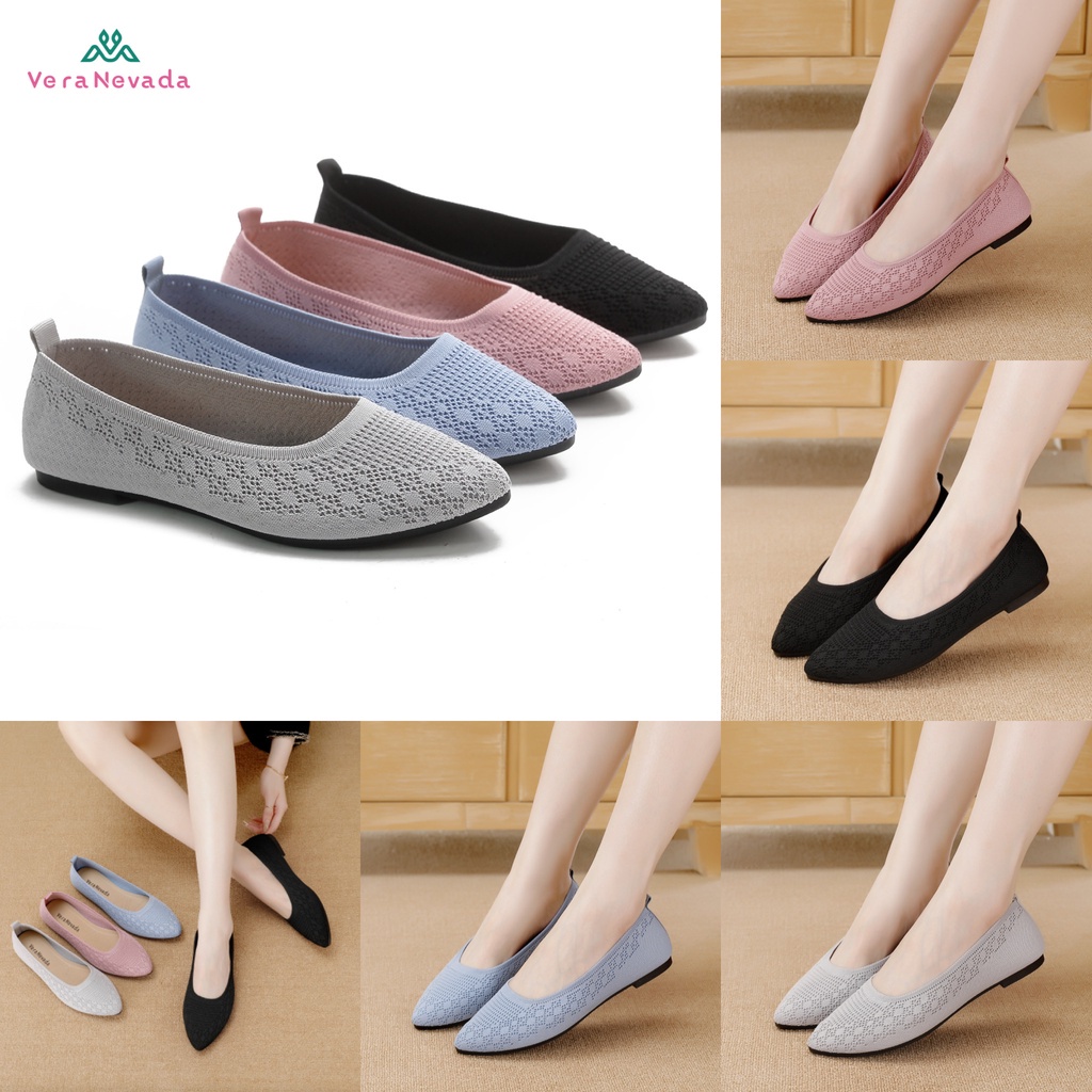 Jual Vera Nevada Sepatu Flat Slip On Wanita Shoes A Shopee Indonesia