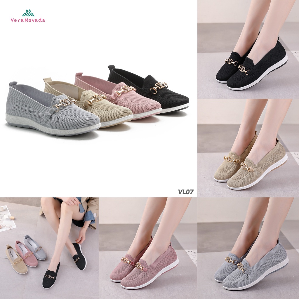 Jual Vera Nevada Sepatu Flat Slip On Wanita Shoes Vl Shopee Indonesia