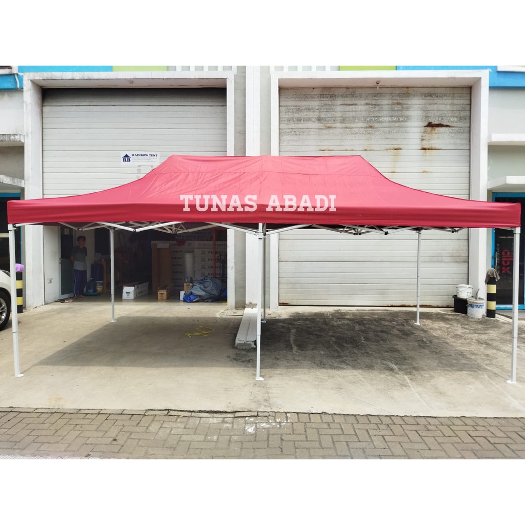 Jual Tenda Lipat Besi Putih Super Premium Mm Ukuran X Atap Tebal