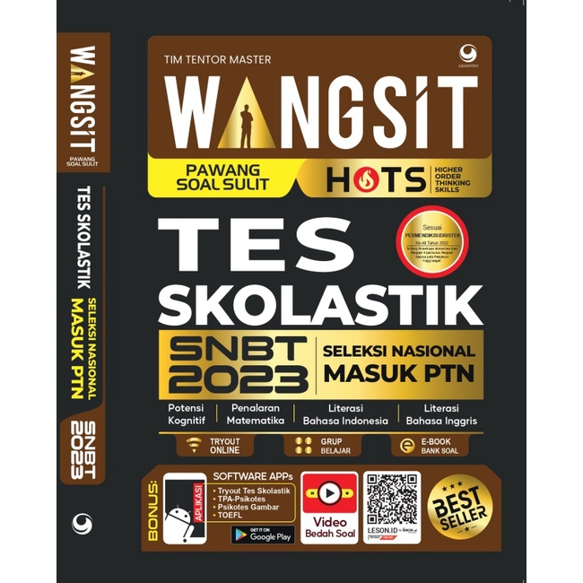 Jual Buku Wangsit Hots Tes Skolastik Seleksi Nasional Masuk Ptn