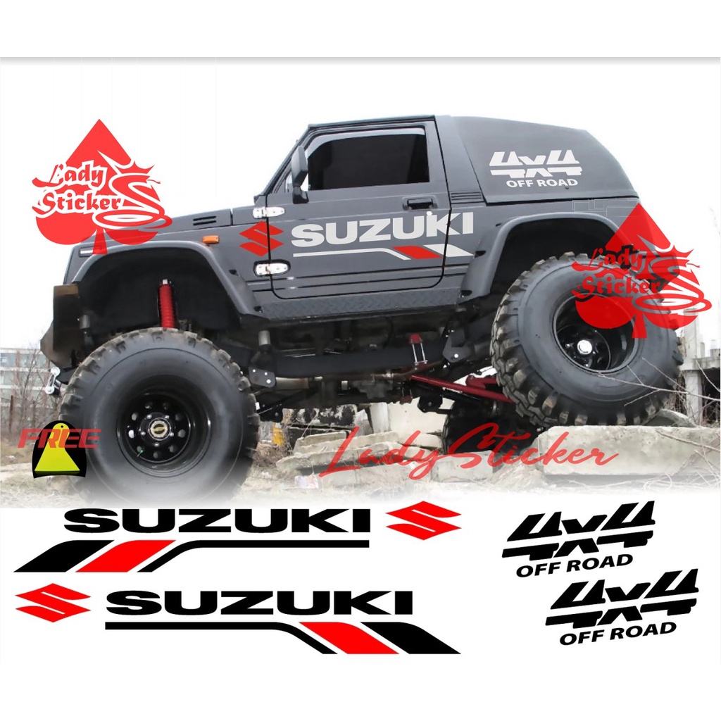 Jual Cutting Sticker Mobil Suzuki X Off Road Sticker Stiker Mobil