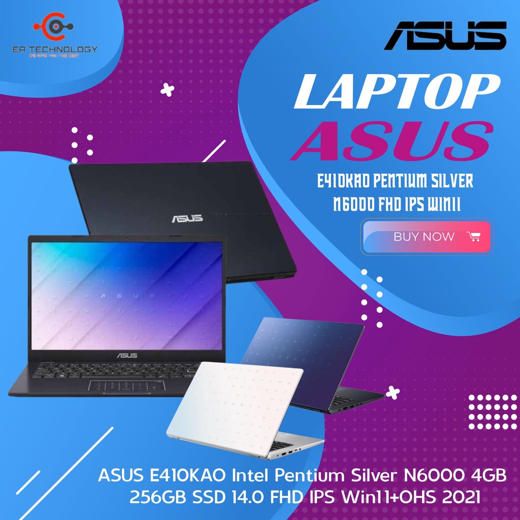 Jual Asus E Kao Pentium Silver N Gb Gb Ssd Fhd Ips Win