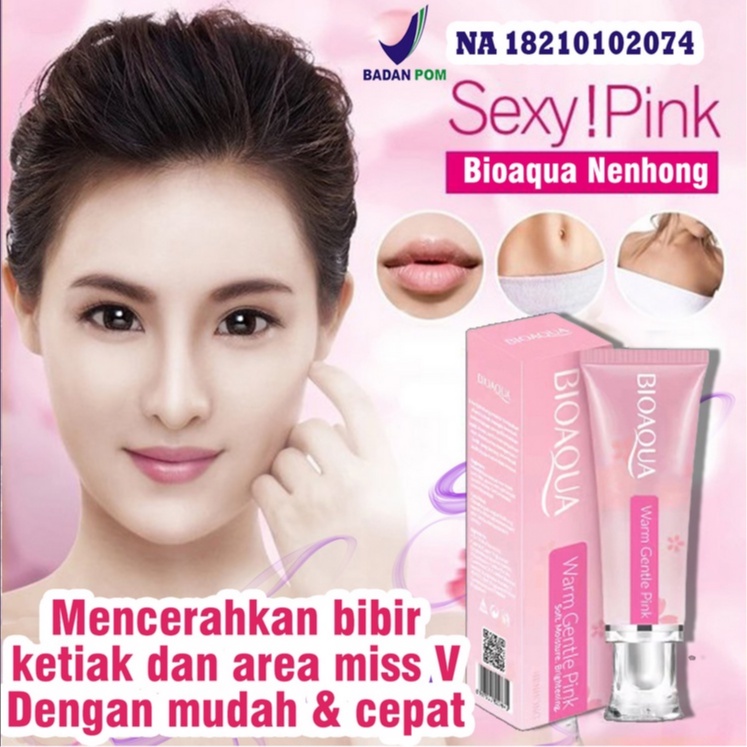 Jual Bioaqua Gentle Pink Nenhong Cream Lip Serum Pemerah Bibir Serum