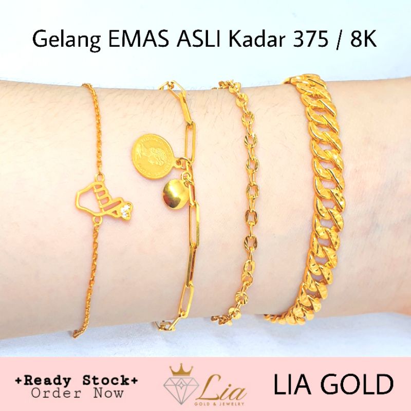 Jual Gelang Emas Asli Kadar K Toko Mas Lia Gold Bekasi