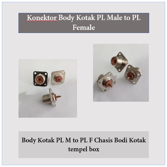 Jual Konektor Body Kotak Pl Male To Pl Female Jual Connector Chasis