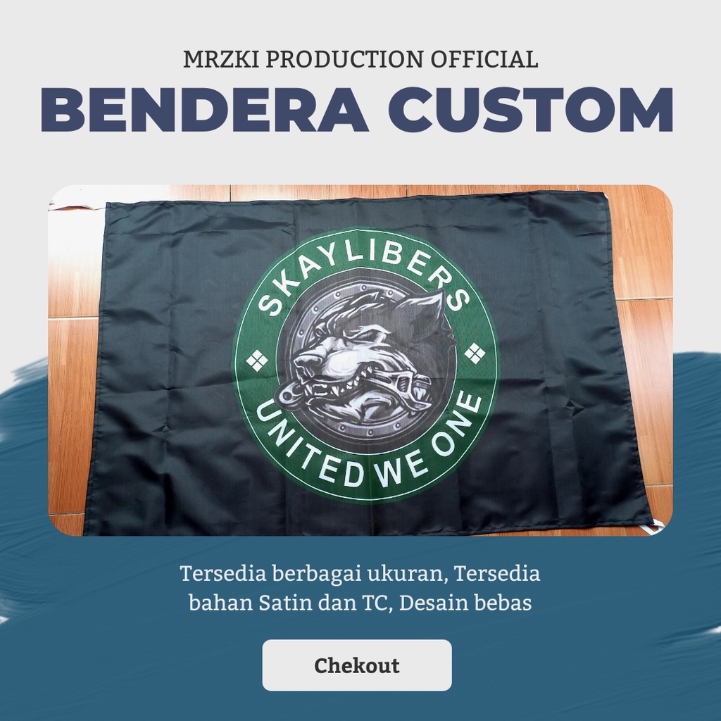 Jual Cetak Bendera Custom Free Stiker Shopee Indonesia