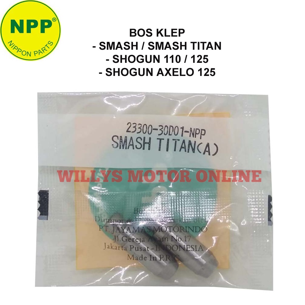 Jual Bos Klep Smash Shogun 110 Shogun 125 Axelo SET NPP Bosh Klep