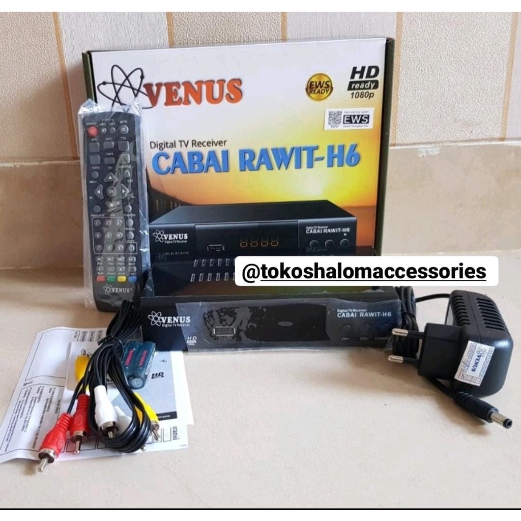 Jual Set Top Box Venus Cabai Rawit H6 TV Digital DVB T2 Body Besi Bisa