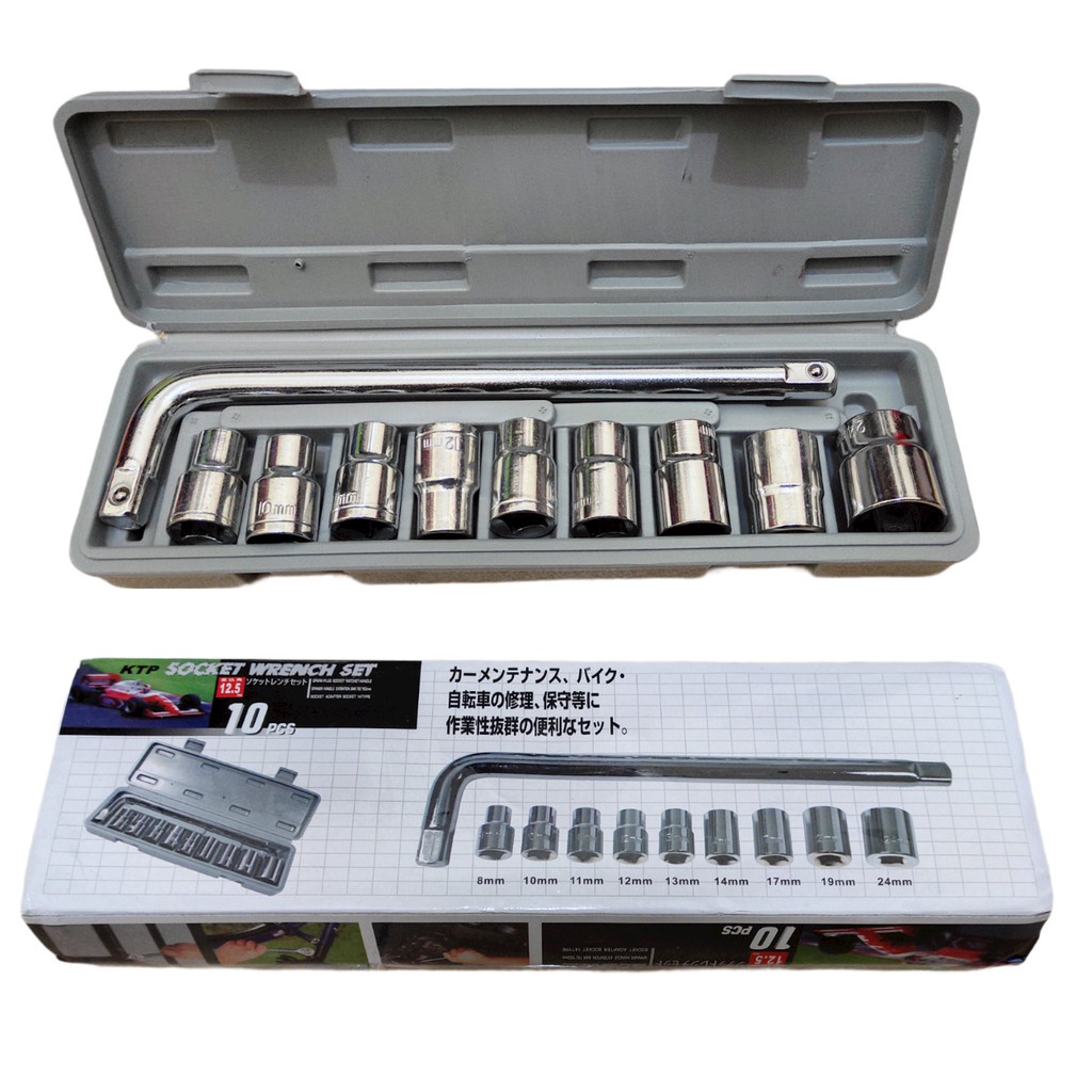 Jual Kunci Sok Pc Original Ktp Socket Wrench Set Pcs Mm Ktp