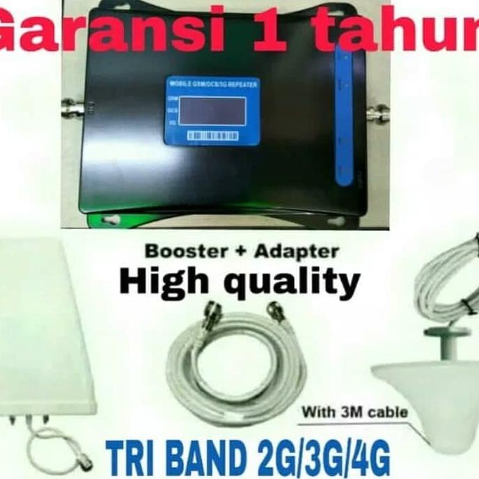 Jual Penguat Signal Hp Tri Band Repeater Gsm Penguat Sinyal Hp