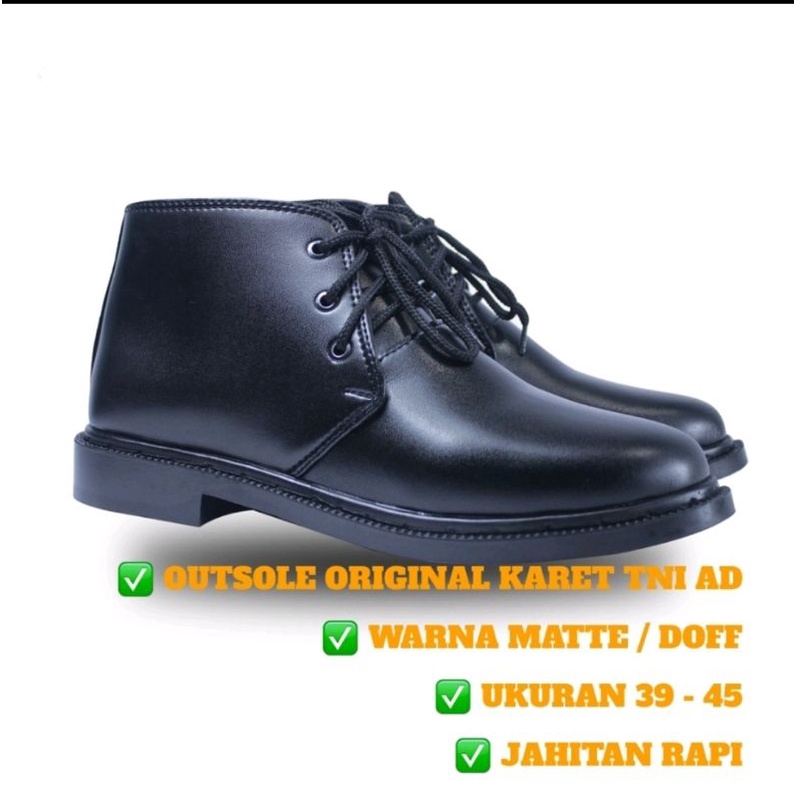 Jual Sepatu PDH Dinas Kerja Resmi TNI POLRI SECURITY SATPAM Sepatu