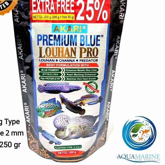 Jual Akari Premium Blue Louhan 250gr Makanan Ikan Pakan Shopee Indonesia