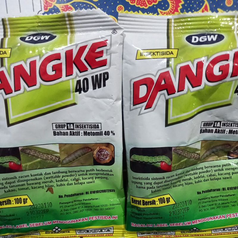 Jual Insektisida Dangke 40 Wp 100 Gram Shopee Indonesia