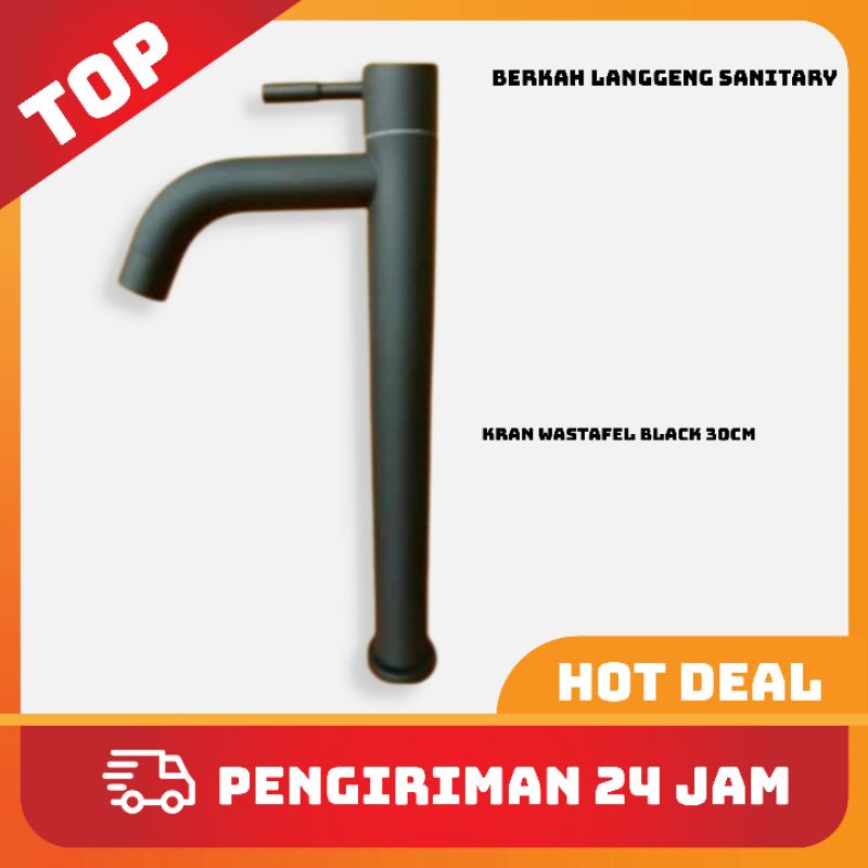 Jual Kran Wastafel Stainless Hitam Black Faucet Lavatory Kran