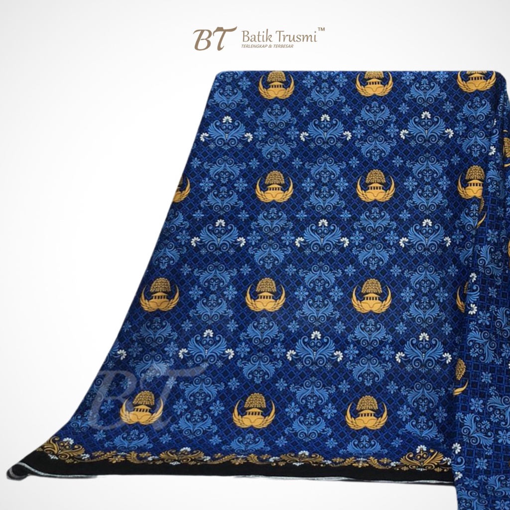 Jual BATIK TRUSMI Bahan Kain Batik Korpri Meteran Katun Shopee Indonesia