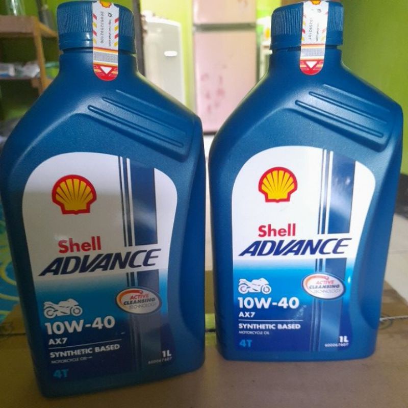 Jual Shell Advance AX7 1L 10w 40 Original Oil Nmax Aerox Vario Lexi Pcx