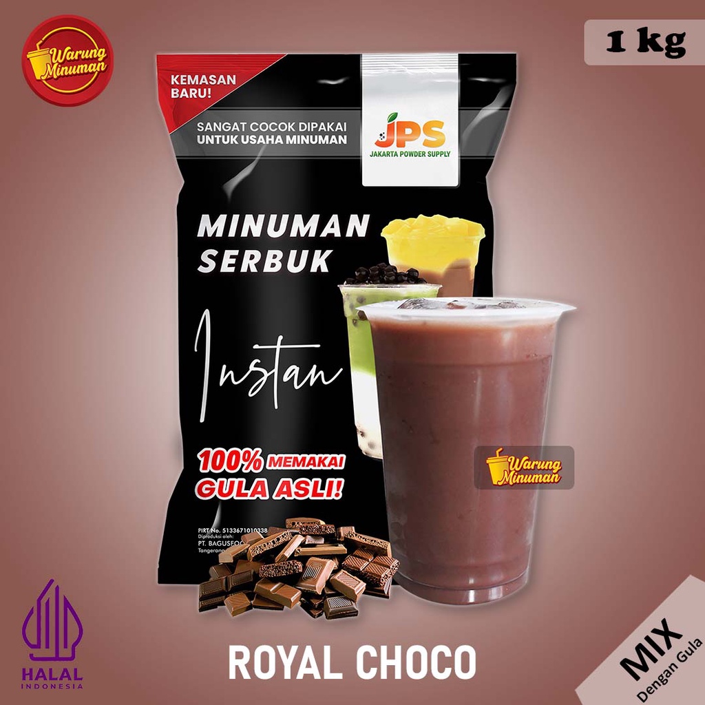 Jual JPS MIX Royal Choco 1 Kg Cokelat Bubuk Minuman Tercampur Gula