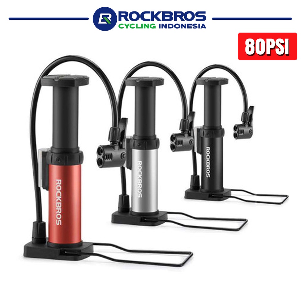 Jual Rockbros L Pompa Sepeda Psi Schrader Presta Pompa Kaki