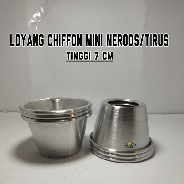 Jual Loyang Chiffon Mini Neroos Tirus Diameter 10 Tinggi 7 Cm Alumunium