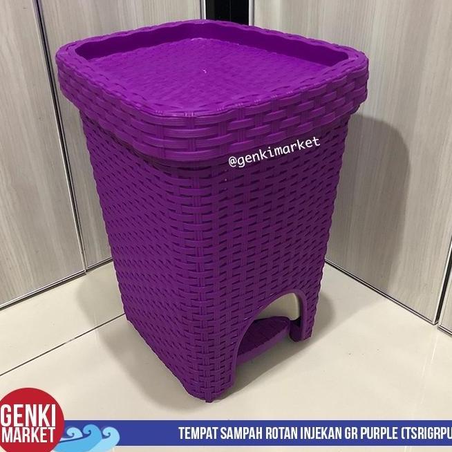 Jual Tempat Sampah Injak Rotan Tong Sampah Indoor Keranjang Sampah