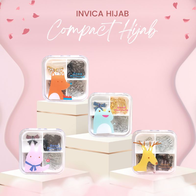 Jual Invica Hijab Compact Hijab Box Peniti Hijab Set Aksesoris