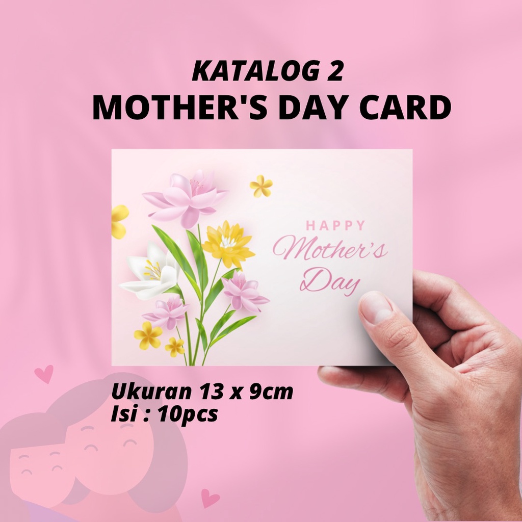 Jual MOTHER S DAY HARI IBU KATALOG 2 GREETING CARDS KARTU UCAPAN