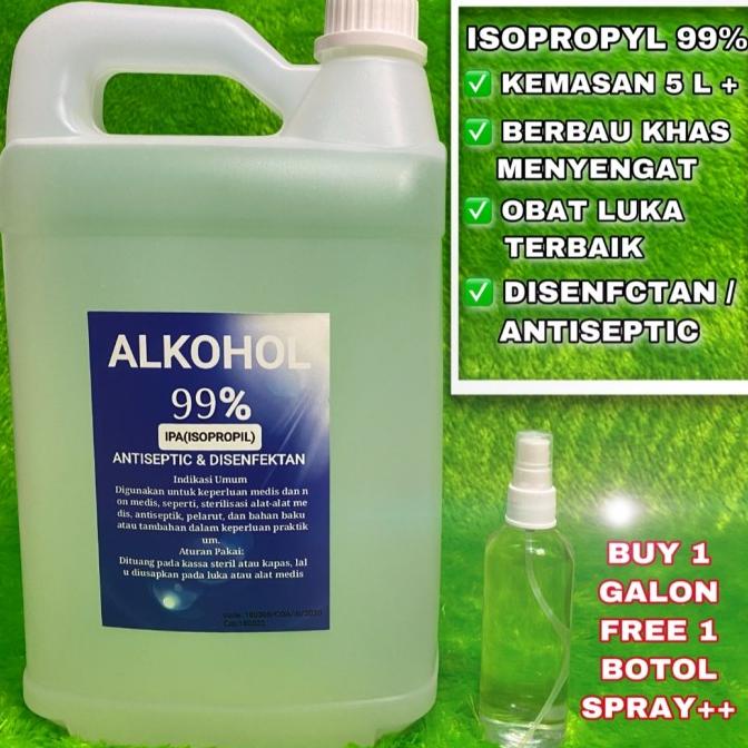 Jual ALKOHOL ISOPROPYL 99 5 LITER ISOPROPYL 5 LITER IPA 5 LITER