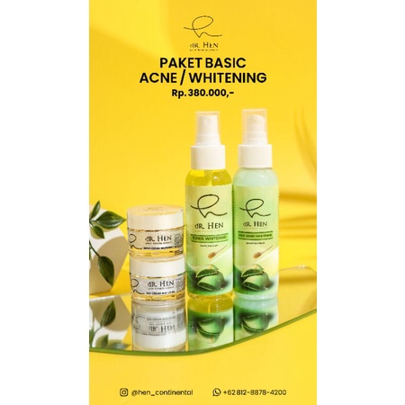 Jual DR HEN Paket Acne Whitening BPOM By DR Richard Lee Shopee