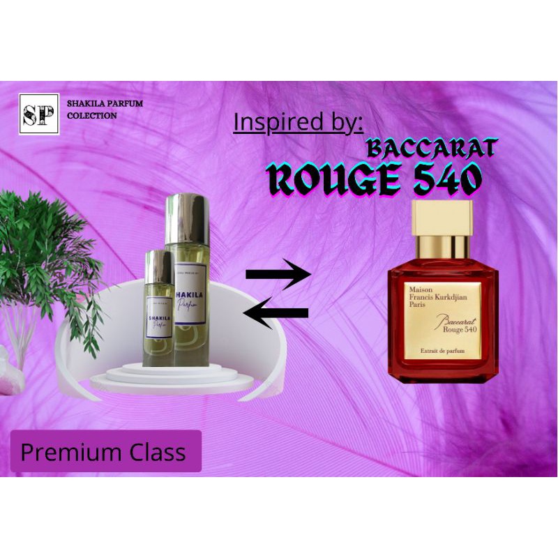 Jual BACCARAT ROUGE 540 SHAKILA PARFUM PREMIUM FRAGRANCE Shopee