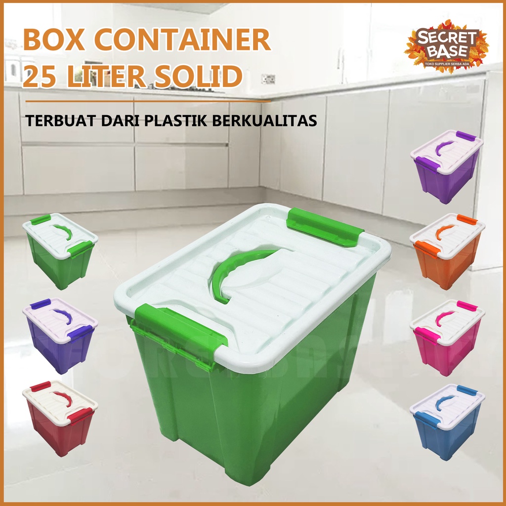 Jual Box Container Liter Dengan Pegangan Handle Berwarna Box