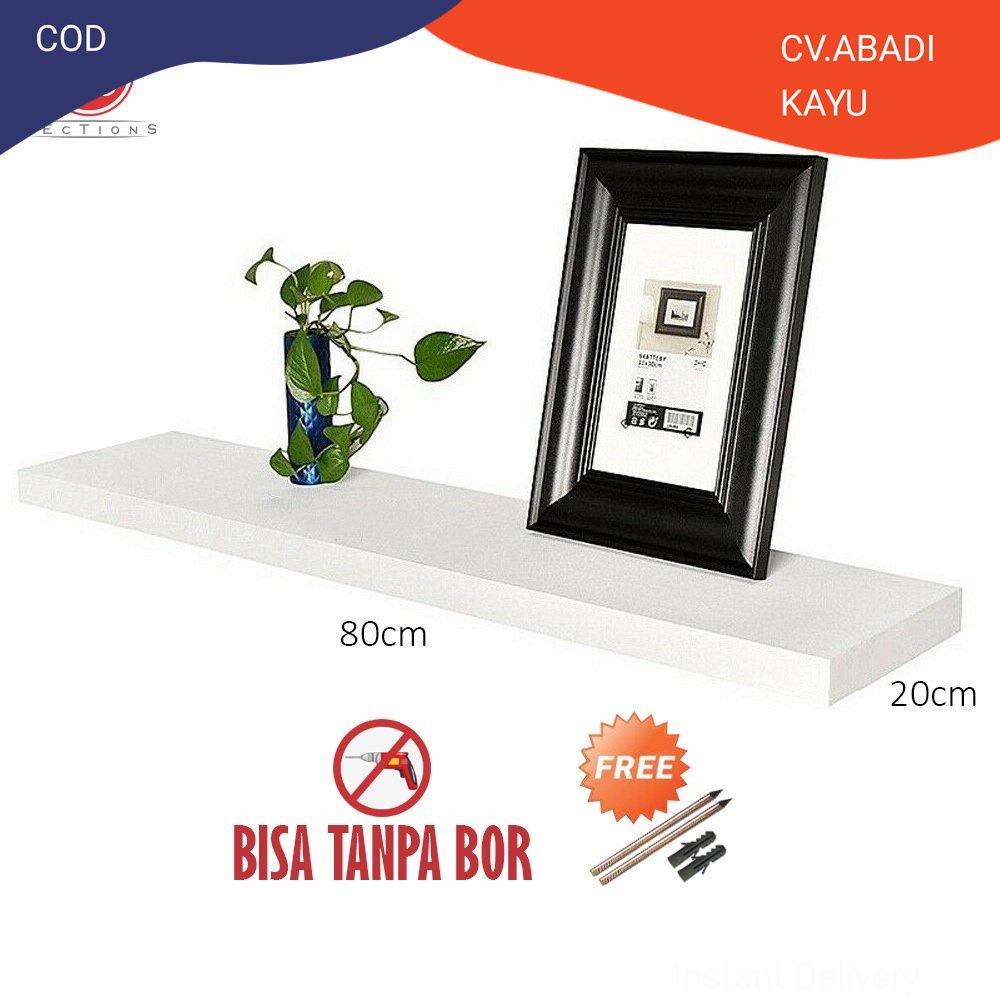 Jual Cod Rak Ambalan Dinding Minimalis Floating Shelves X Cm Model