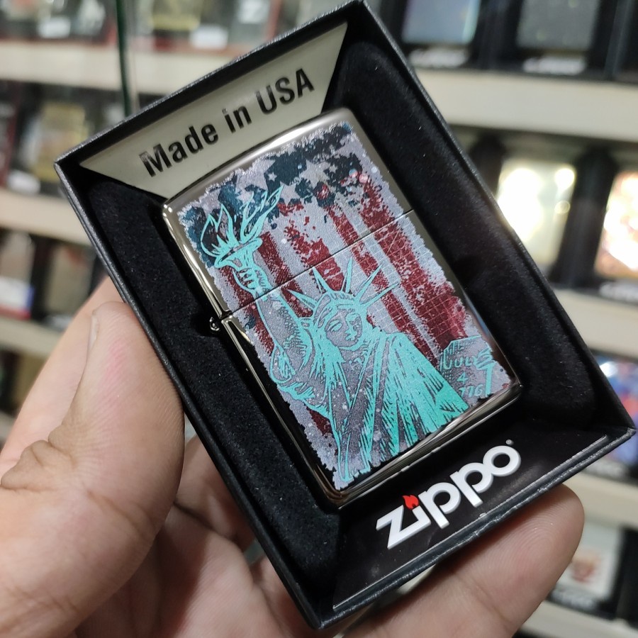 Jual Zippo Lighter Original Mancis Korek Api Zippo Statue Of Liberty