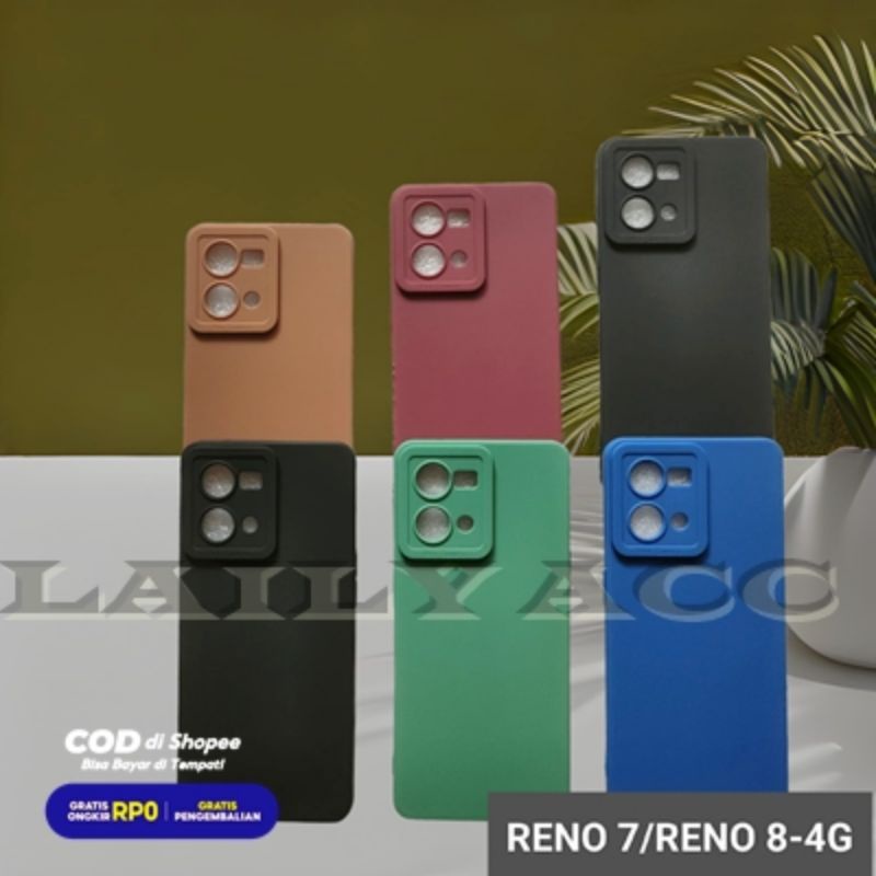 Jual Softcase Macaron Pro Camera OPPO RENO 7 4G RRNO 8 4G Silikon Case