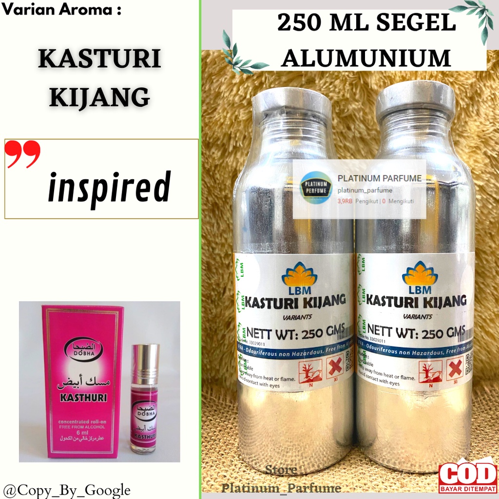 Jual Bibit Murni KASTURI KIJANG 250 ML SEGEL By LBM PERFUME SOLAT