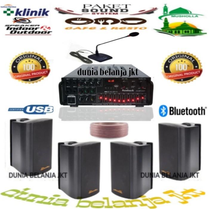 Jual Paket Sound Speaker Inch Titik Ampli Usb Bluetooth Mic Meja