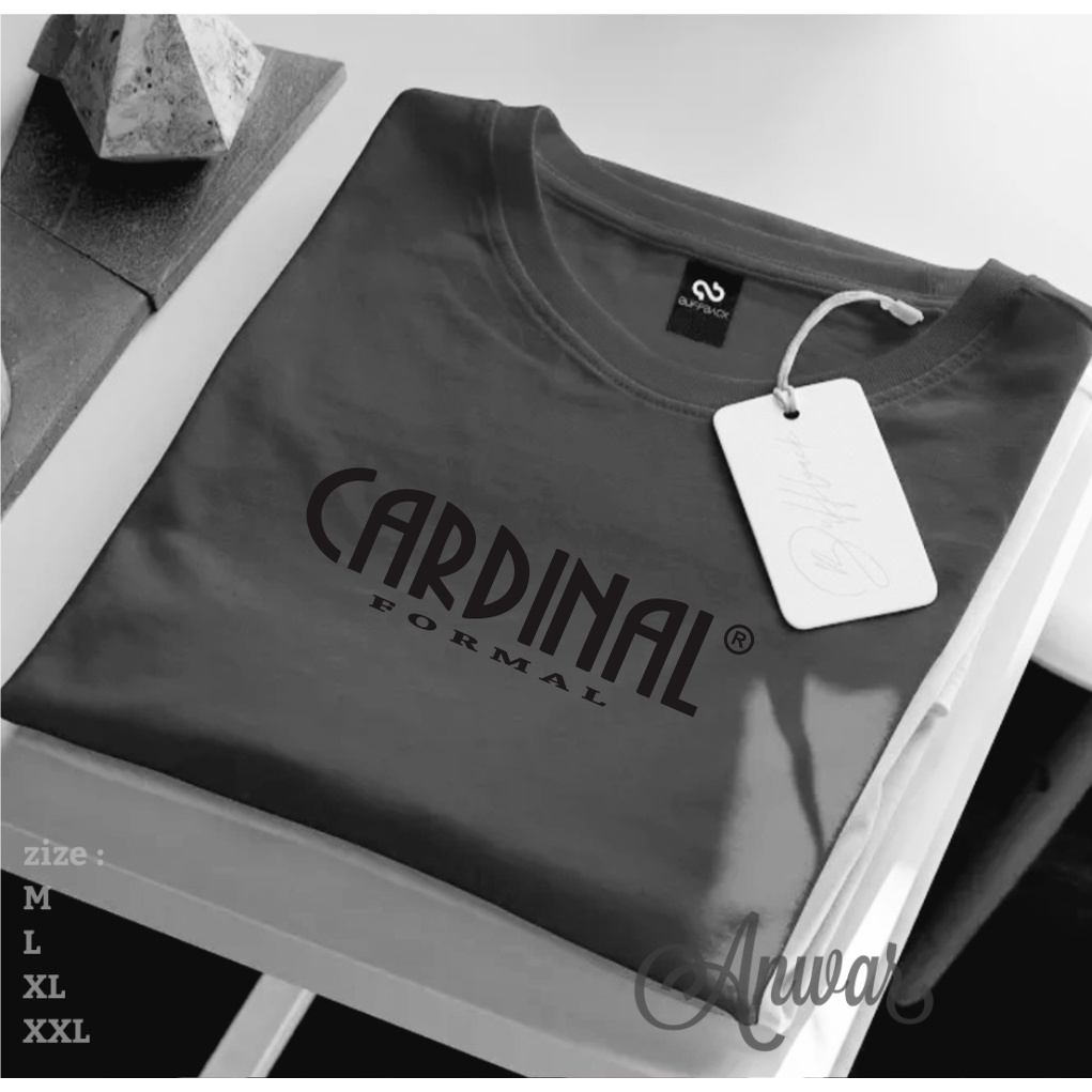 Jual Get 1 PCS Promo COD Kaos Distro Cardinal Black Motif Lengan