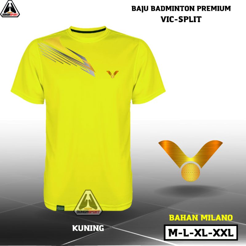 Jual BPV 09 VIC SPLIT BAJU BADMINTON PREMIUM DEWASA KAOS BADMINTON