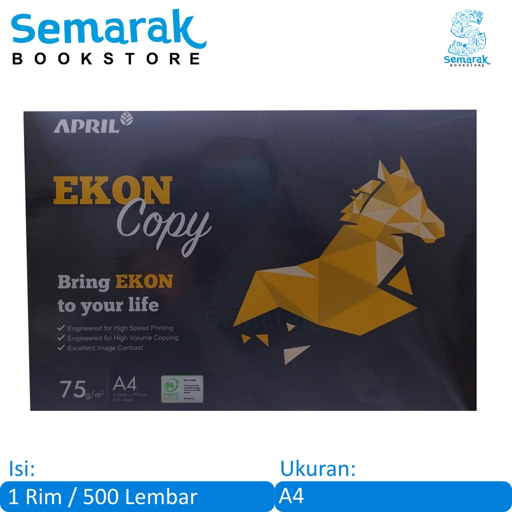 Jual Ekon Copy Hvs Kertas Fotokopi A Gsm Rim Lembar