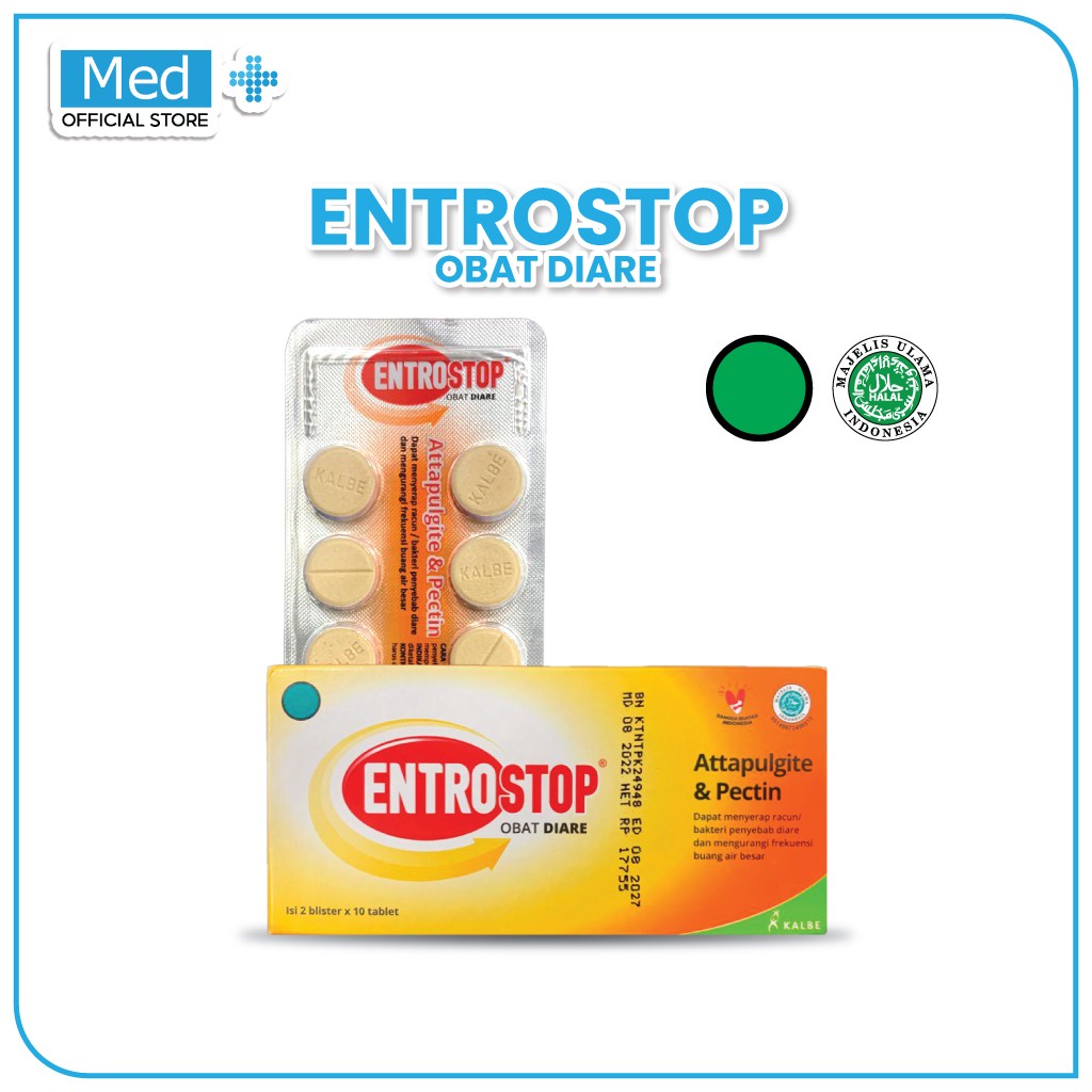 Jual Med Entrostop Tablet Obat Diare Box Isi Blister Tablet