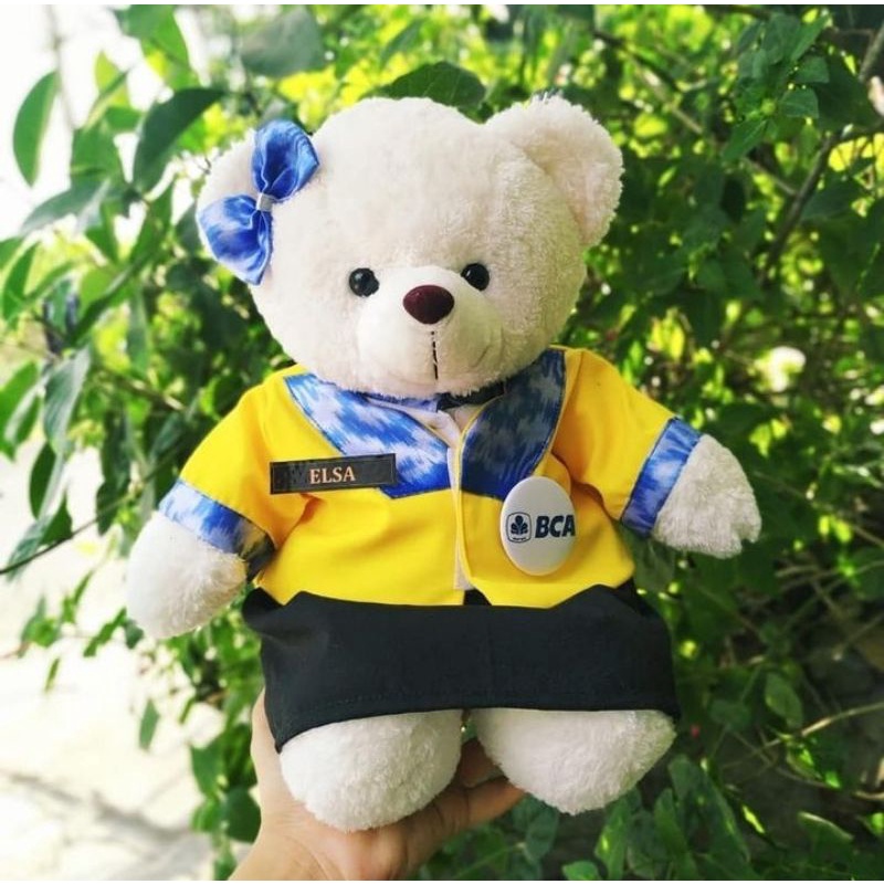 Jual Boneka Teddy Bear Kostum Profesi Bank Ukir Nama Shopee Indonesia