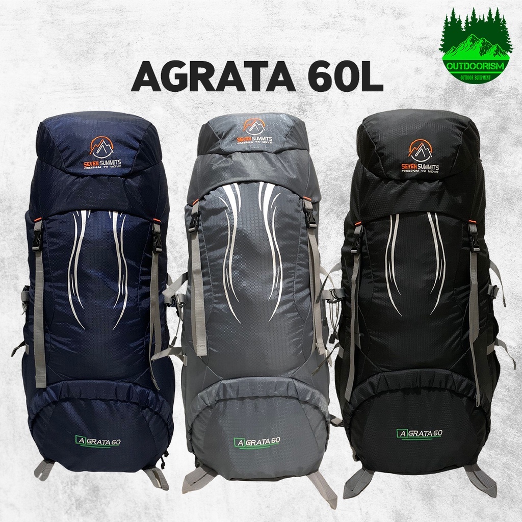 Jual TAS CARRIER 60 LITER SEVEN SUMMIT AGRATA TAS SEVEN SUMMIT TAS